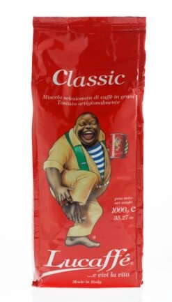 Lucaffé Espressobohnen Classico 1kg -Eureka Verkaufs Shop 1034 Lucaffe CLASSIC 1000g Bohne Beutel hinten 1280x1280