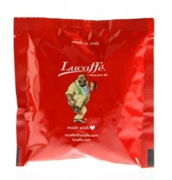 Lucaffe ESE Pads Classico - 150 Stück 7 Lucaffe ESE Pads Classico - 150 Stück -Eureka Verkaufs Shop 1042 Lucaff CLASSIC 1050g gemahlen Pads Beutel hinten 1280x1280 1