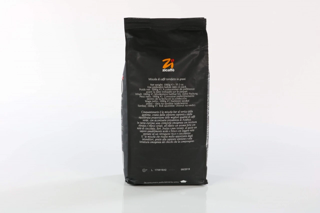 Zicaffe Espressobohnen Cinquantenario 50° 1kg 4 Zicaffe Espressobohnen Cinquantenario 50° 1kg – Bild 2