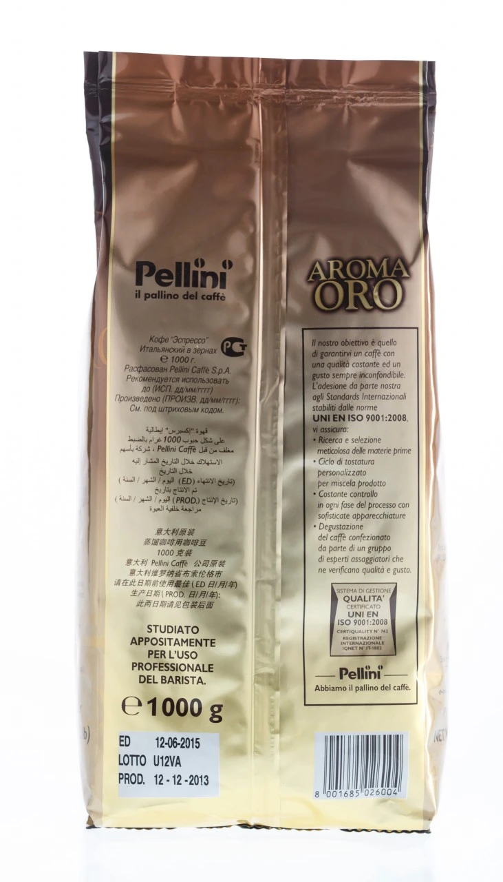 Pellini Aroma Oro 1kg Bohnen - Espresso 6 Pellini Aroma Oro 1kg Bohnen - Espresso – Bild 4