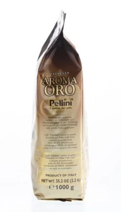 Pellini Aroma Oro 1kg Bohnen - Espresso 8 Pellini Aroma Oro 1kg Bohnen - Espresso -Eureka Verkaufs Shop 1138 Pellini AROMA ORO 1000g Bohne Beutel rechts 1280x1280