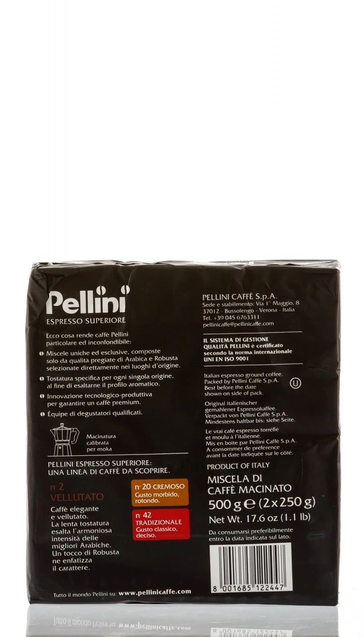 Pellini Vellutato No. 2 - 2 X 250g/Bipack 4 Pellini Vellutato No. 2 - 2 X 250g/Bipack – Bild 2