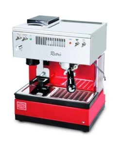 QuickMill Retro 0835 Siebgträger Espressomaschine In Rot - Einkreiser