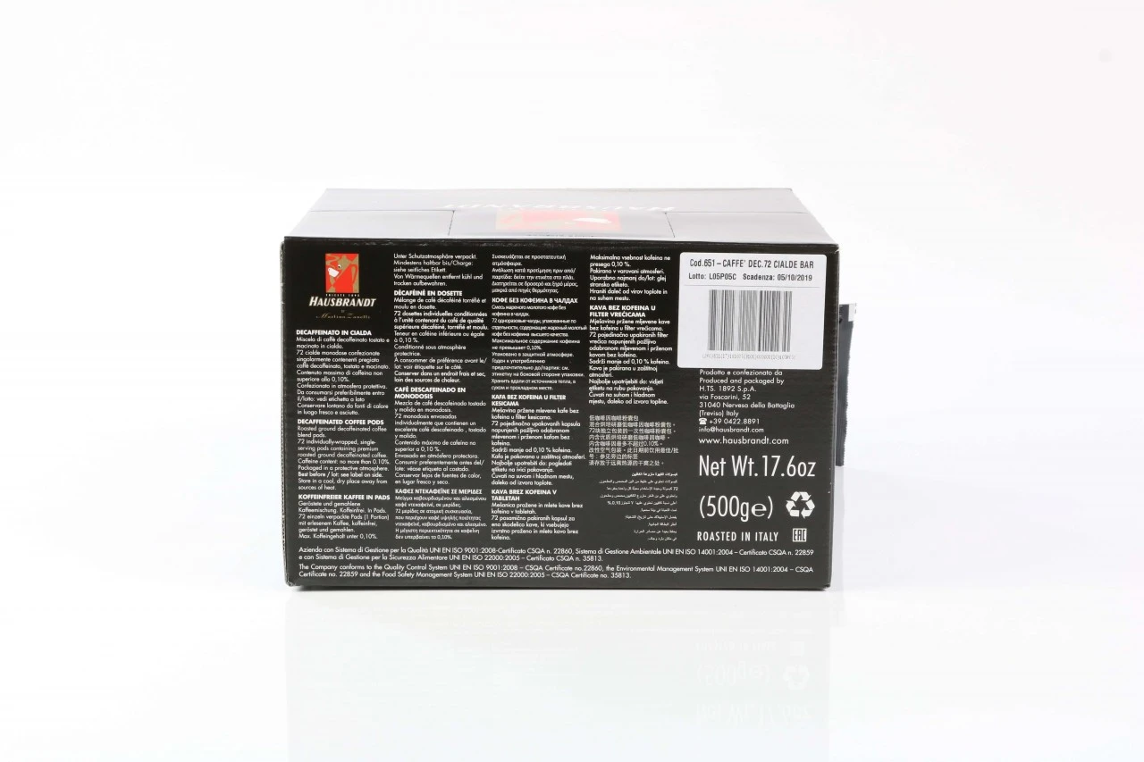 Hausbrandt Decaffeinato 72 Pads Für E.S.E 4 Hausbrandt Decaffeinato 72 Pads Für E.S.E – Bild 2