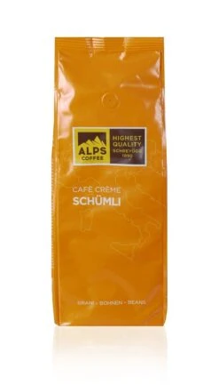 ALPS COFFEE Schümli Cafe Creme Espresso Kaffee 500g Bohnen