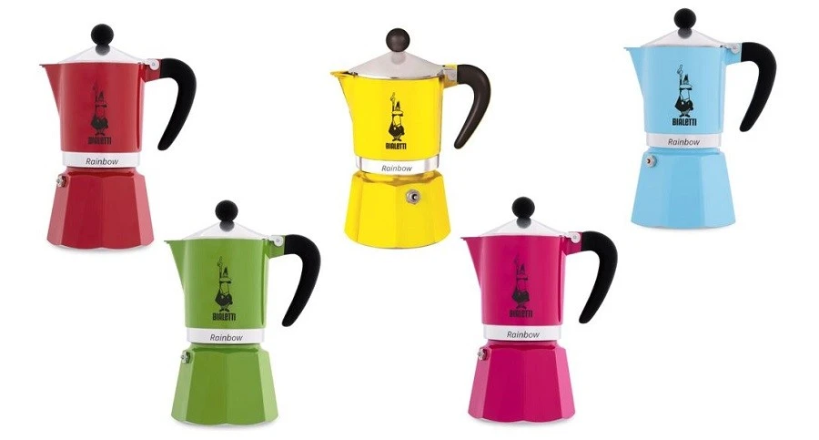 Bialetti Espressokocher Moka Express Rot - 3 Tassen - Rainbow 4 Bialetti Espressokocher Moka Express Rot - 3 Tassen - Rainbow – Bild 2