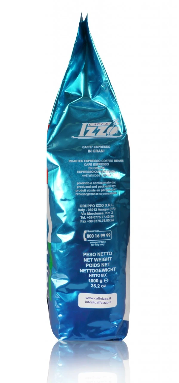 IZZO Espresso Napoletano (Supermiscela) 1kg Bohnen - Beutel 4 IZZO Espresso Napoletano (Supermiscela) 1kg Bohnen - Beutel – Bild 2