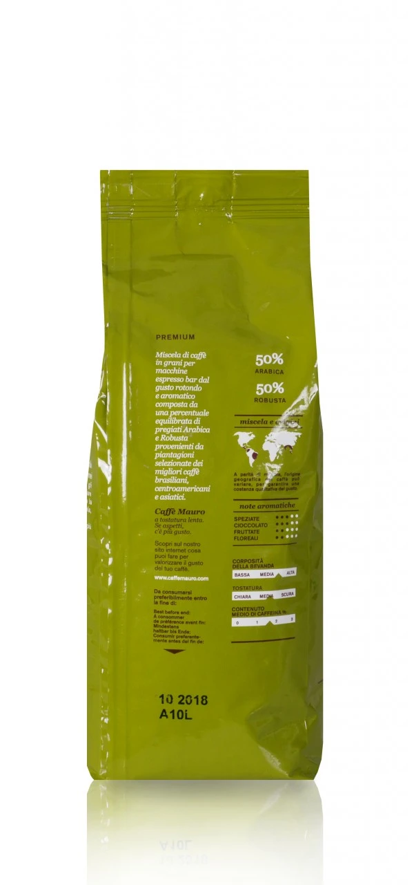 Mauro Espressobohnen Premium 1kg 4 Mauro Espressobohnen Premium 1kg – Bild 2