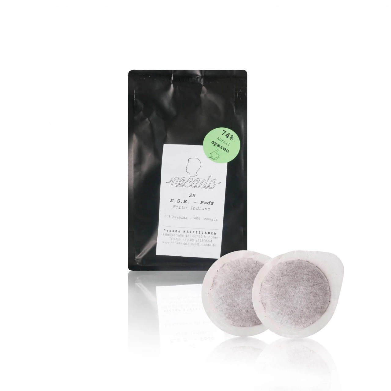 Necado ESE Pads - Forte Indiano - 25 Stück Ohne Einzelne Umverpackung 4 Necado ESE Pads - Forte Indiano - 25 Stück Ohne Einzelne Umverpackung – Bild 2