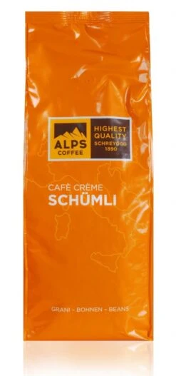 ALPS COFFEE Schümli Cafe Creme Espresso Kaffee 1kg Bohnen