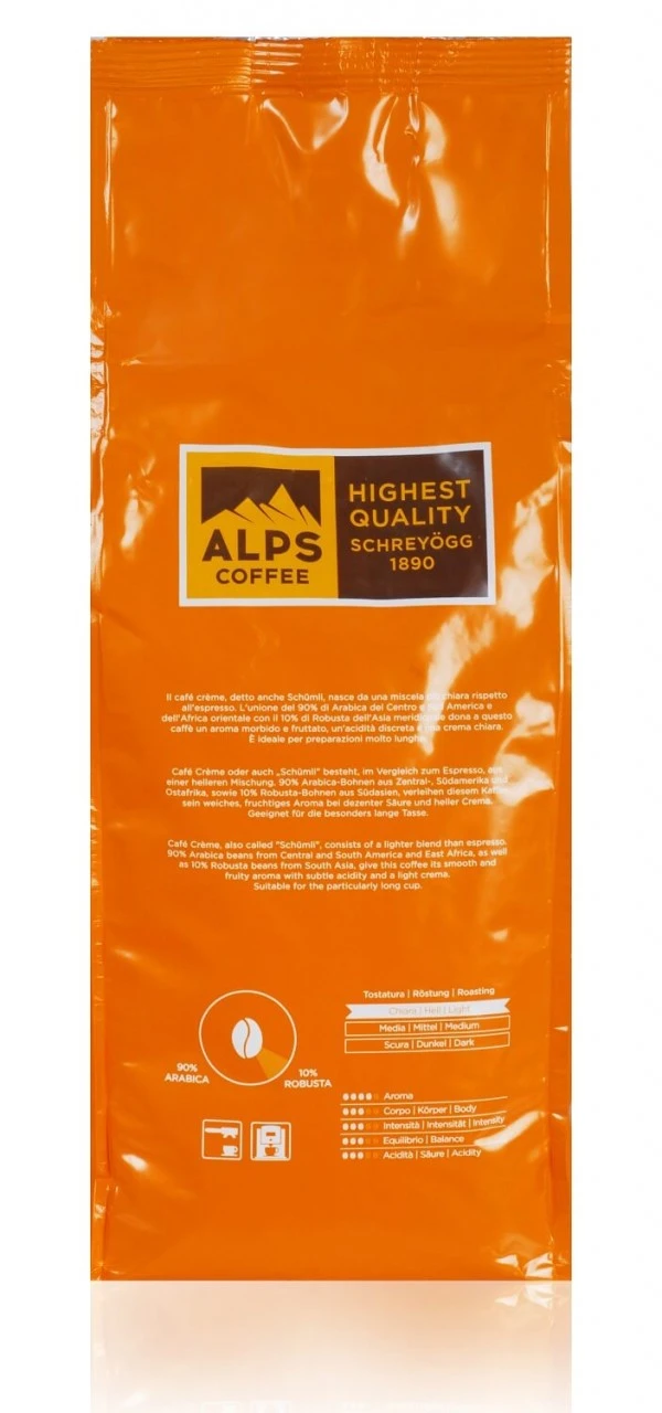 ALPS COFFEE Schümli Cafe Creme Espresso Kaffee 1kg Bohnen 4 ALPS COFFEE Schümli Cafe Creme Espresso Kaffee 1kg Bohnen – Bild 2
