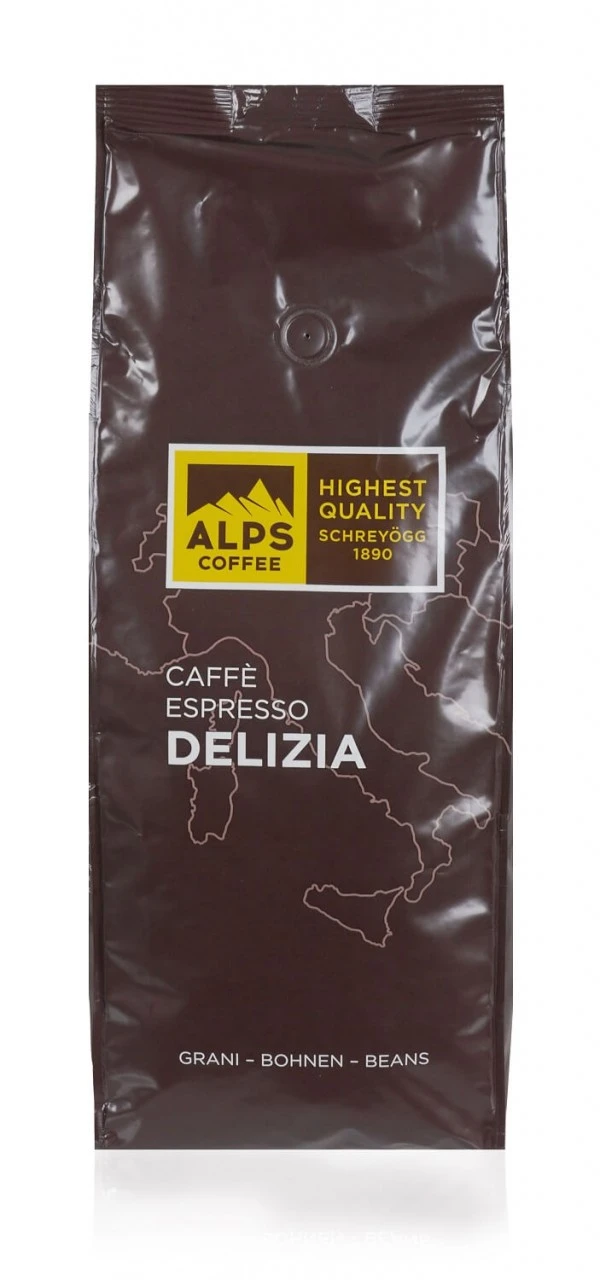 ALPS COFFEE Delizia Espresso Kaffee 1kg Bohnen 3 ALPS COFFEE Delizia Espresso Kaffee 1kg Bohnen