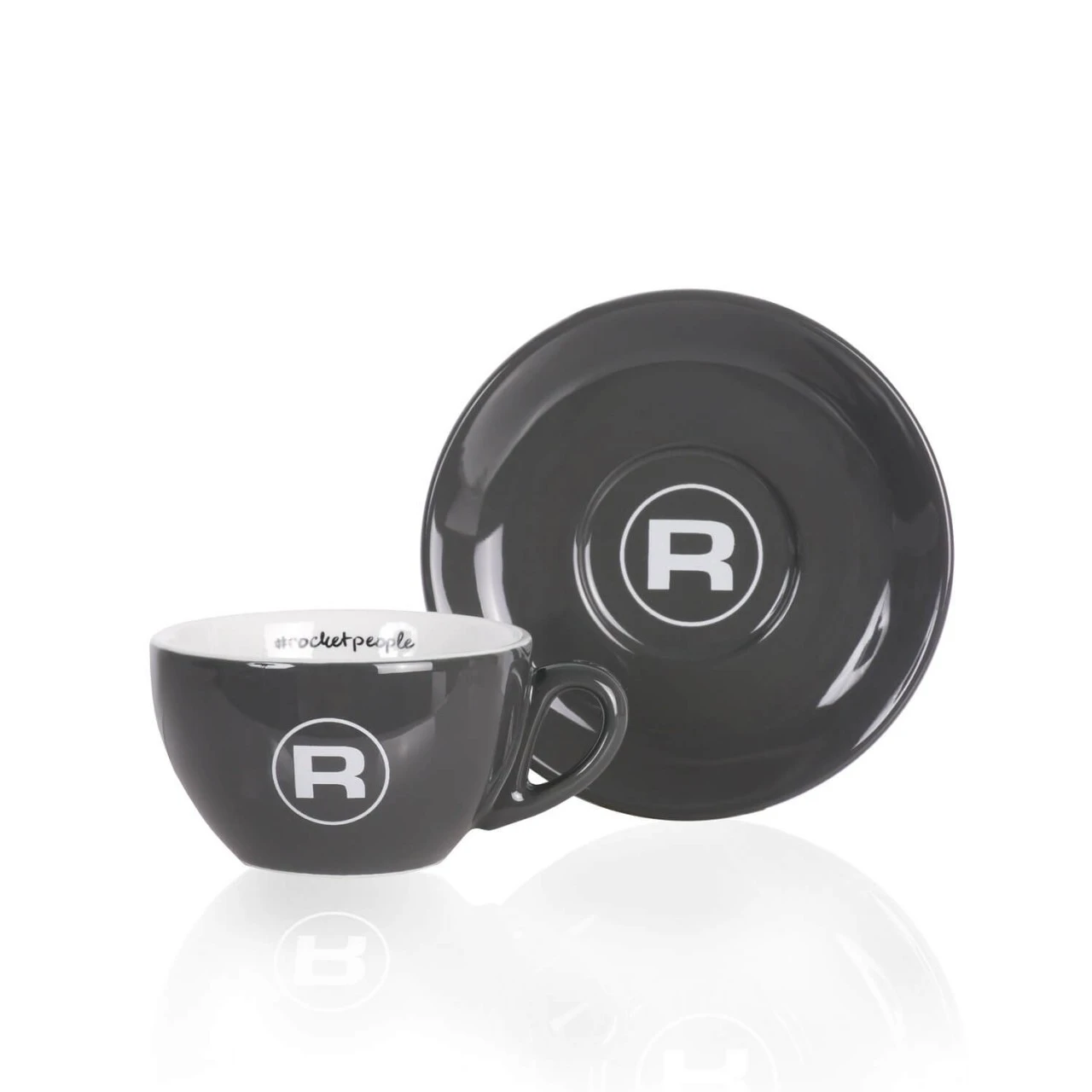 Rocket Espresso - Cappuccino Tasse #rocketpeople In Grau 4 Rocket Espresso - Cappuccino Tasse #rocketpeople In Grau – Bild 2