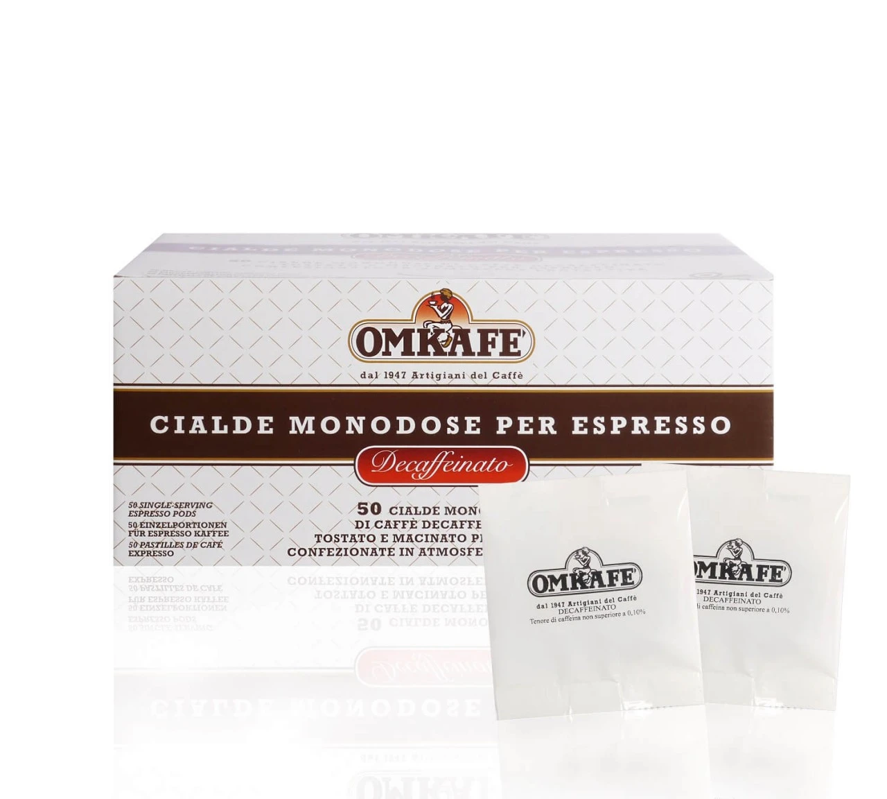 Omkafe ESE Pads Entkoffeiniert 50 Stück 3 Omkafe ESE Pads Entkoffeiniert 50 Stück
