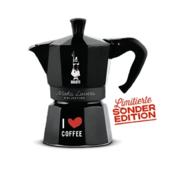 AKTION - Bialetti Moka Express Schwarz - In Moka Lovers Sonderedition - 3 Tassen