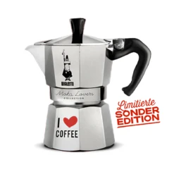 AKTION - Bialetti Moka Express Alu - In Moka Lovers Sonderedition - 3 Tassen