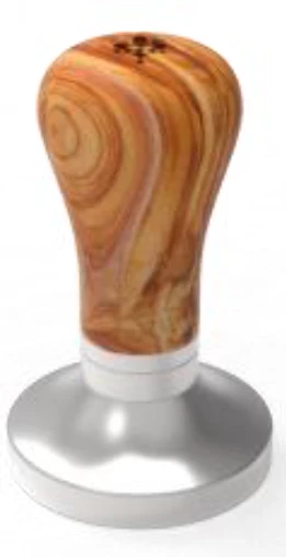 Eureka Tamper Höhenverstellbar 58,3mm Eloxiert Mit Olivholzgriff 3 Eureka Tamper Höhenverstellbar 58,3mm Eloxiert Mit Olivholzgriff