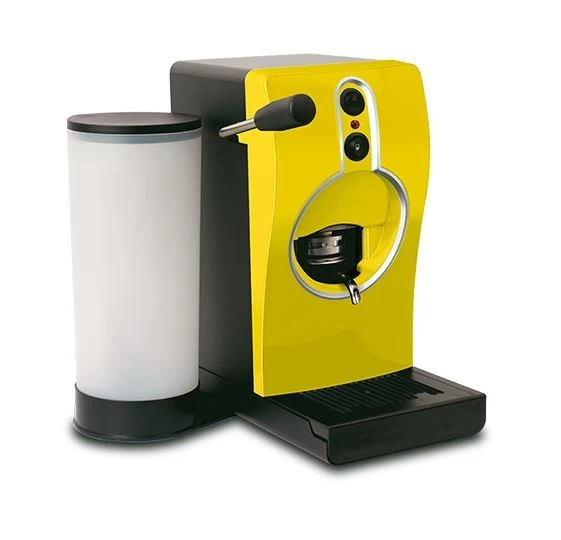 GRIMAC ESE Padmaschine TUBE - Gelb/weiss - Mit GHA Brühgruppe 3 GRIMAC ESE Padmaschine TUBE - Gelb/weiss - Mit GHA Brühgruppe