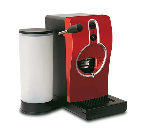 GRIMAC ESE Padmaschine TUBE - Rot/weiss - Mit GHA Brühgruppe 3 GRIMAC ESE Padmaschine TUBE - Rot/weiss - Mit GHA Brühgruppe