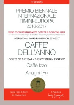 IZZO Espresso Napoletano (Silver) - 1kg Bohnen - Mühlenaufsatz -Eureka Verkaufs Shop Izzo Caffe Kaffee des Jahres 2016 1280x1280