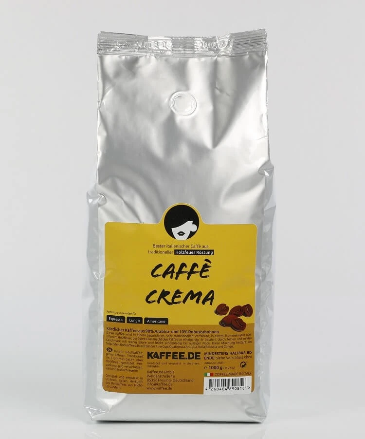 Kaffee-de Caffé CREMA Espressobohnen - 1kg - Holzröstung 3 Kaffee-de Caffé CREMA Espressobohnen - 1kg - Holzröstung