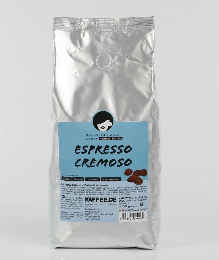 Kaffee-de Espresso CREMOSO Bohnen - 1kg - Holzröstung 3 Kaffee-de Espresso CREMOSO Bohnen - 1kg - Holzröstung