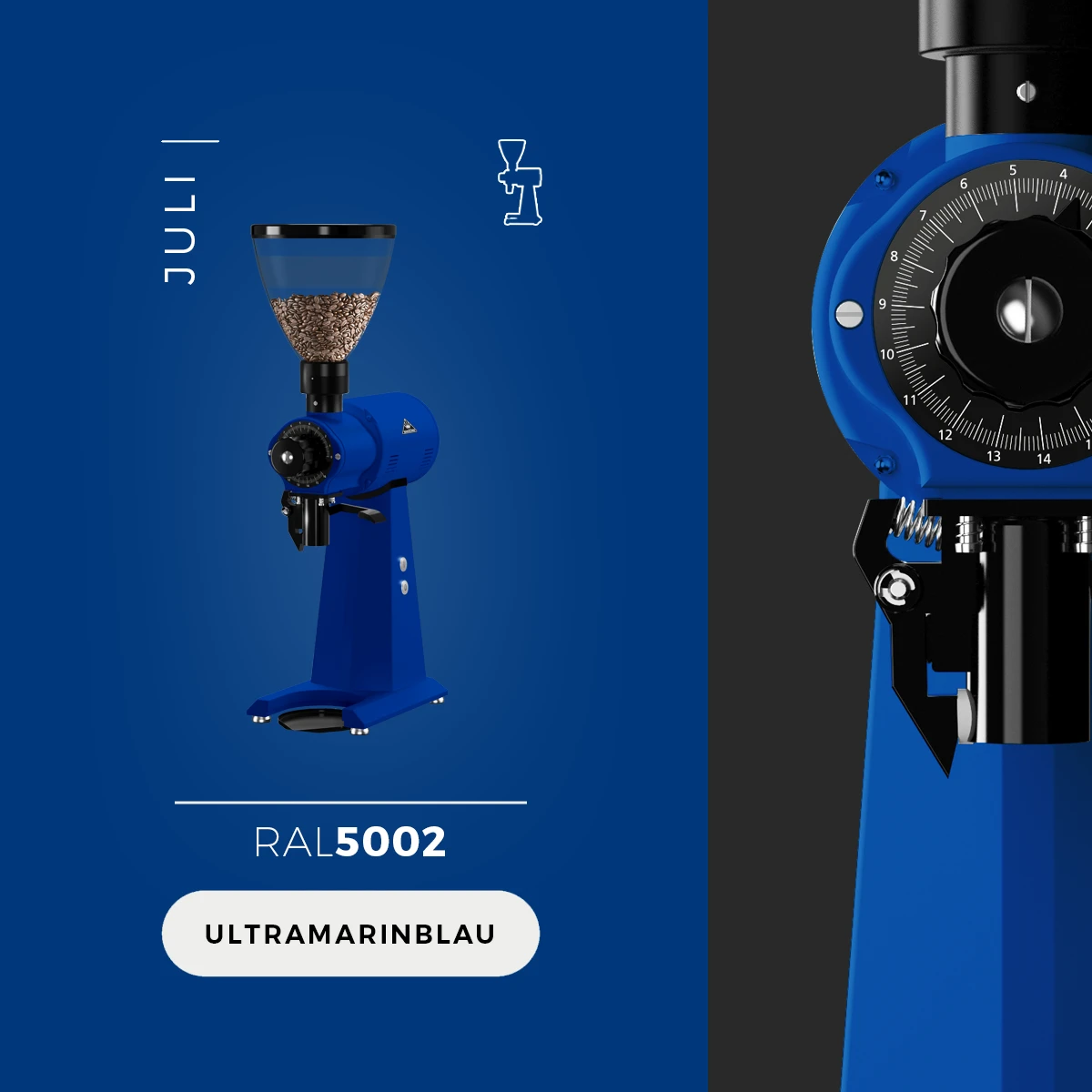 AKTION - Mahlkönig EK43 Ultramarinblau - Sonderedition 4 AKTION - Mahlkönig EK43 Ultramarinblau - Sonderedition – Bild 2