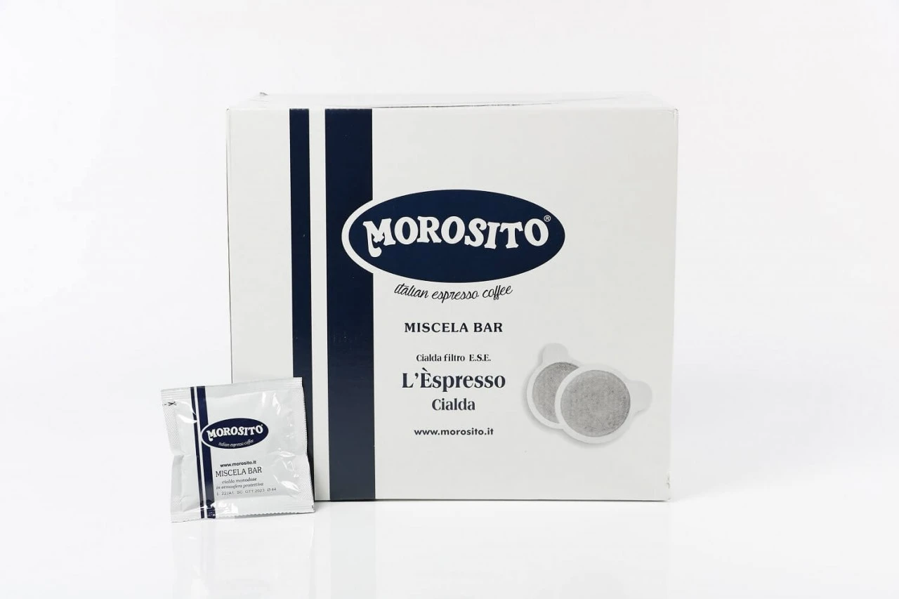 Morosito L´Espresso Blu 150 ESE-Pads Je 7 G Gemahlen 3 Morosito L´Espresso Blu 150 ESE-Pads Je 7 G Gemahlen