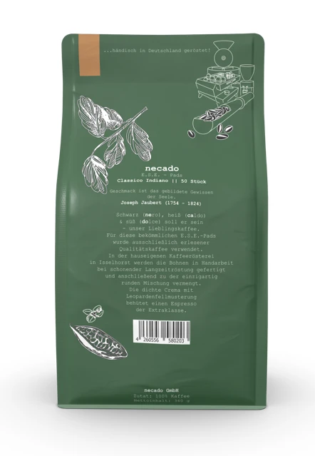 Necado ESE Pads - Classico Indiano - 50 Stück Ohne Einzelne Umverpackung 5 Necado ESE Pads - Classico Indiano - 50 Stück Ohne Einzelne Umverpackung – Bild 3