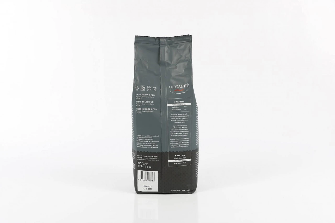O'CCAFFÈ Espresso CLASSICO 1kg Bohnen 5 O'CCAFFÈ Espresso CLASSICO 1kg Bohnen – Bild 3