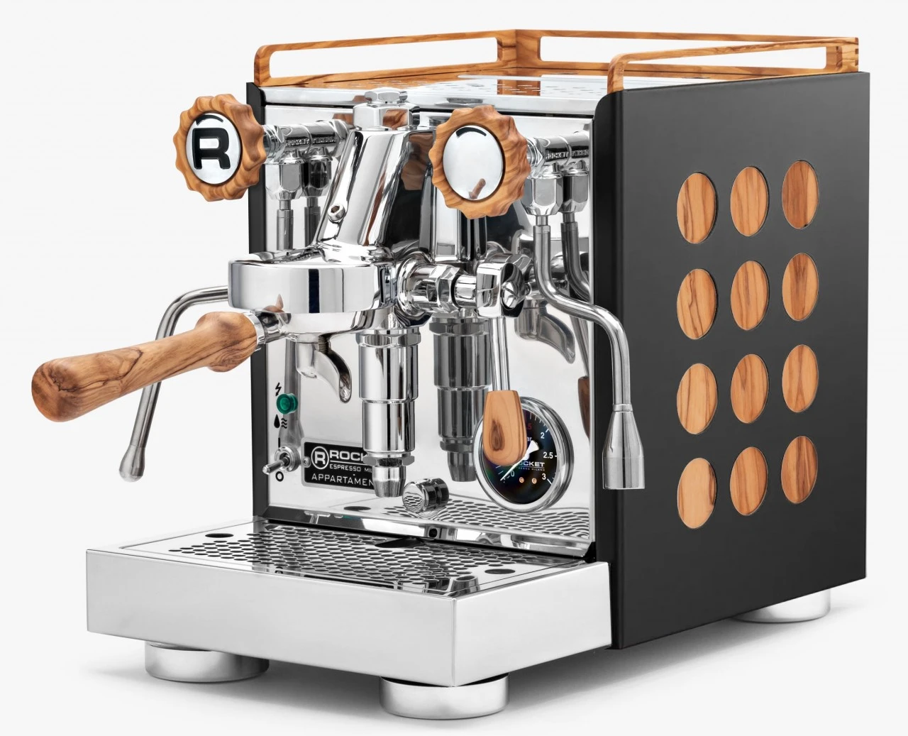 Rocket Appartamento NERO In Holz, Siebträger Espressomaschine, 2-Kreis Maschine 3 Rocket Appartamento NERO In Holz, Siebträger Espressomaschine, 2-Kreis Maschine