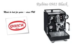 QuickMill Rubino BLACK 0981 Espressomaschine - Zweikreiser - Drehventile