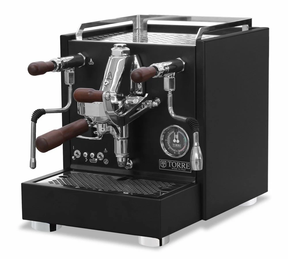 Torre Mariuccia Nussholz Mit Rotationspumpe In Schwarz - Dualboiler 4 Torre Mariuccia Nussholz Mit Rotationspumpe In Schwarz - Dualboiler – Bild 2