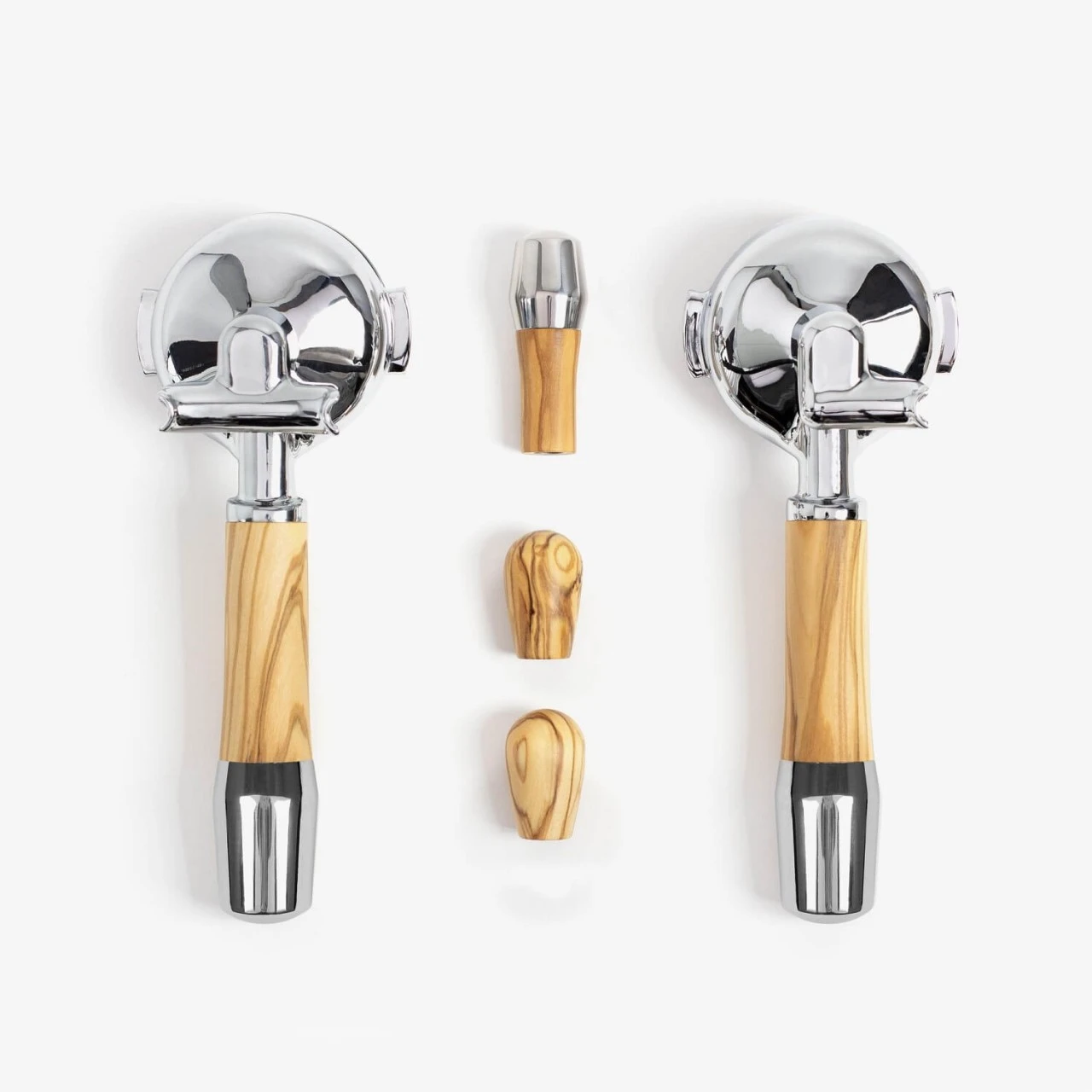 ECM Holzsiebträgerset Mit Kipphebeln Und Zwei Siebträgern V1 - Made By Wiedemann 3 ECM Holzsiebträgerset Mit Kipphebeln Und Zwei Siebträgern V1 - Made By Wiedemann