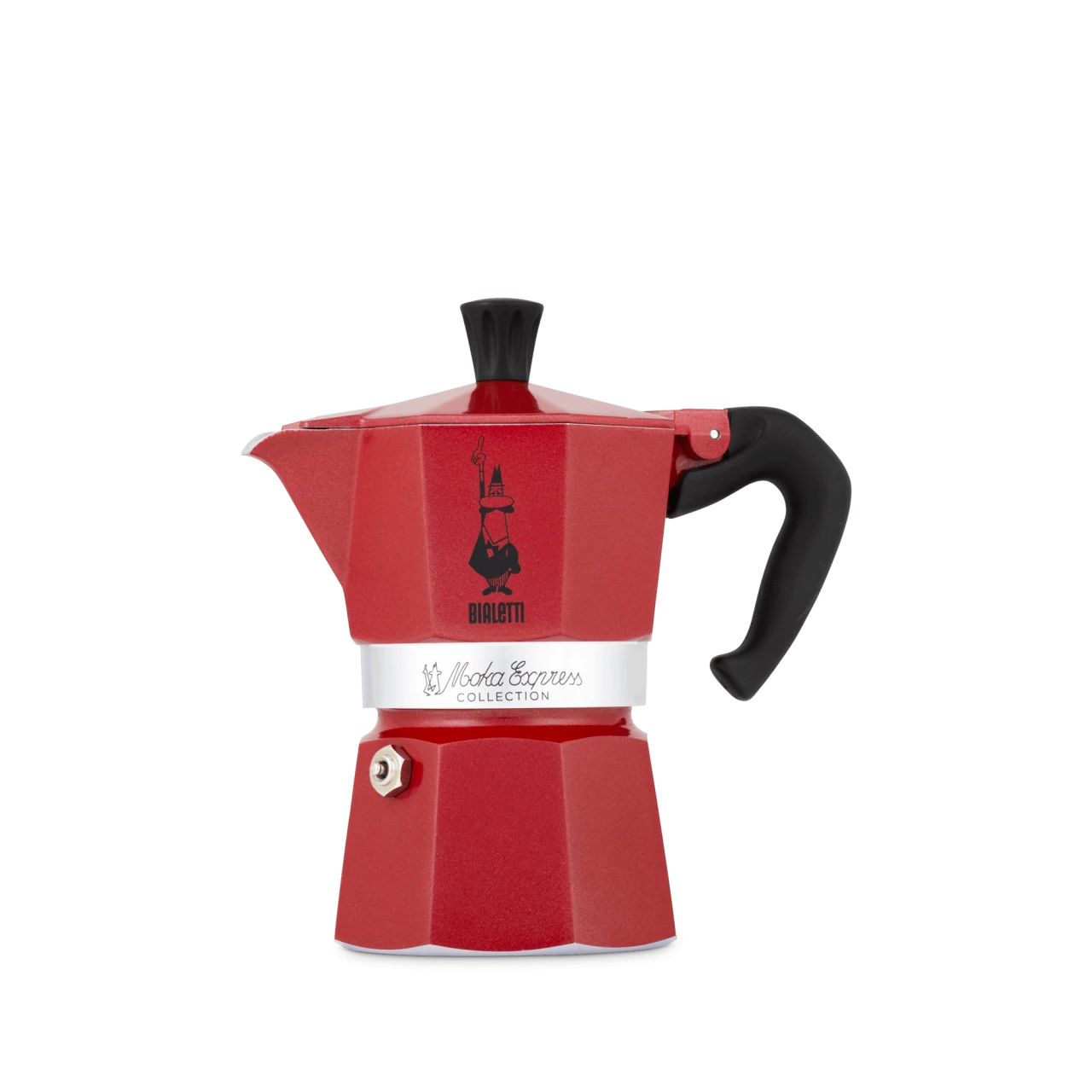 Bialetti Espressokocher Moka Express Rot - 3 Tassen 3 Bialetti Espressokocher Moka Express Rot - 3 Tassen