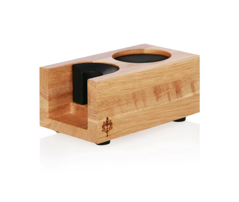 Eureka Eichenholz Tamperstation Mit Einem Platz 3 Eureka Eichenholz Tamperstation Mit Einem Platz