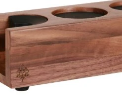 Eureka Walnussholz Tamperstation Mit Zwei Plätzen -Eureka Verkaufs Shop eureka walnussholz tamperstation mit zwei plaetzen mit logo 1280x1280