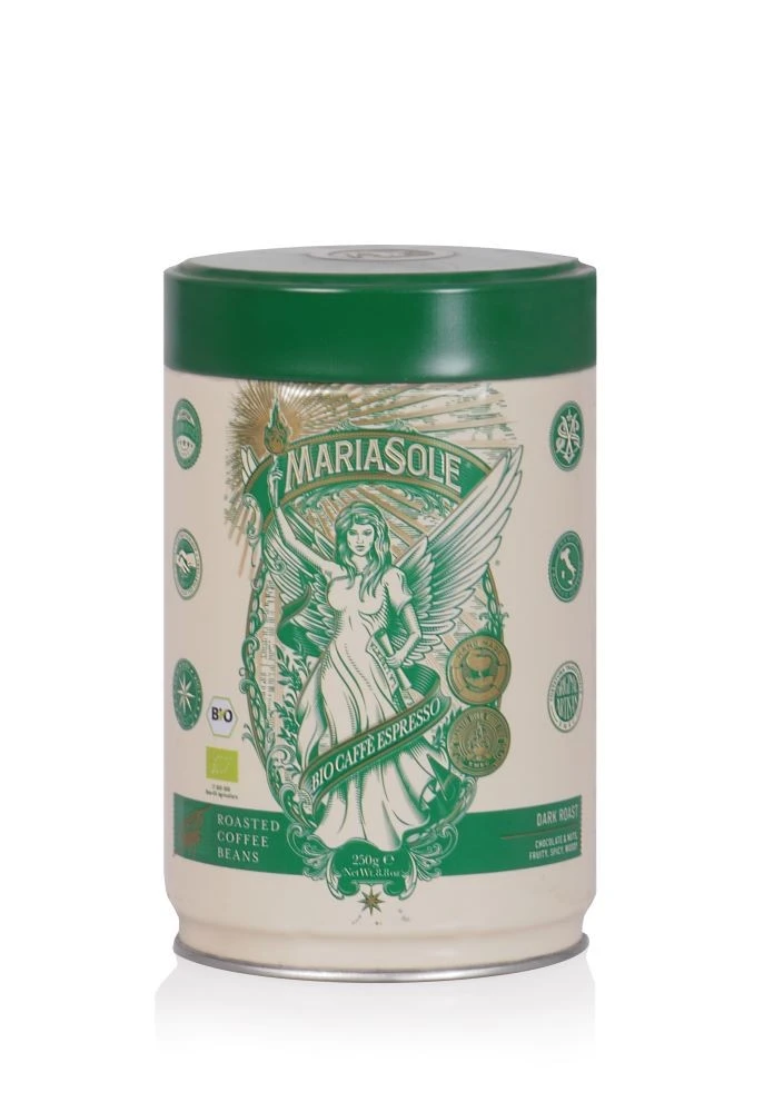 MariaSole Bio Espresso 250g Bohnen In Der Dose 3 MariaSole Bio Espresso 250g Bohnen In Der Dose
