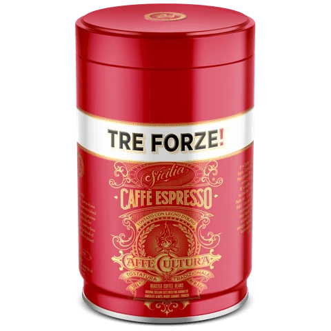 Tre Forze 250g - Espresso Bohnen - In Der Dose 3 Tre Forze 250g - Espresso Bohnen - In Der Dose