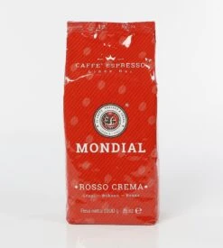 Mondial Rosso Crema Espressobohnen - 1kg - Holzröstung